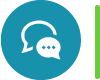Blue Icon of a headset