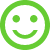 Green smily face
